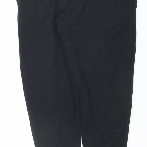 Nike Girls Black Jogger Trousers Size 146cm Fleece Sports Sweatpants