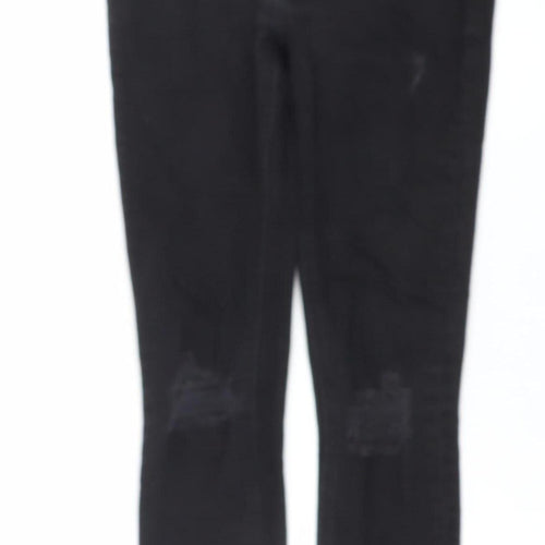 Primark Women’s Black Skinny Distressed Jeans Size 10