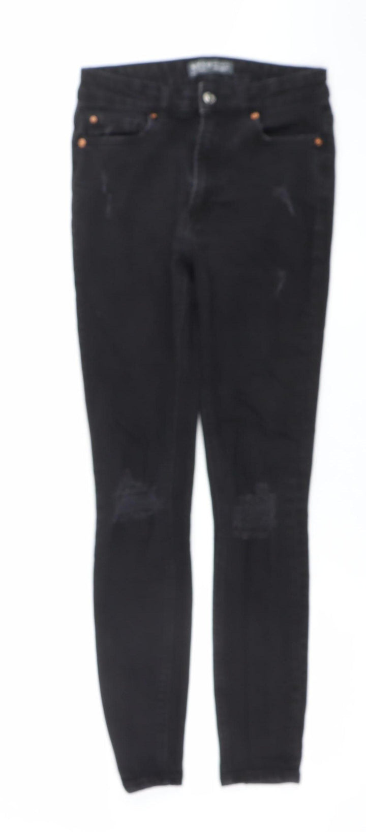 Primark Women’s Black Skinny Distressed Jeans Size 10