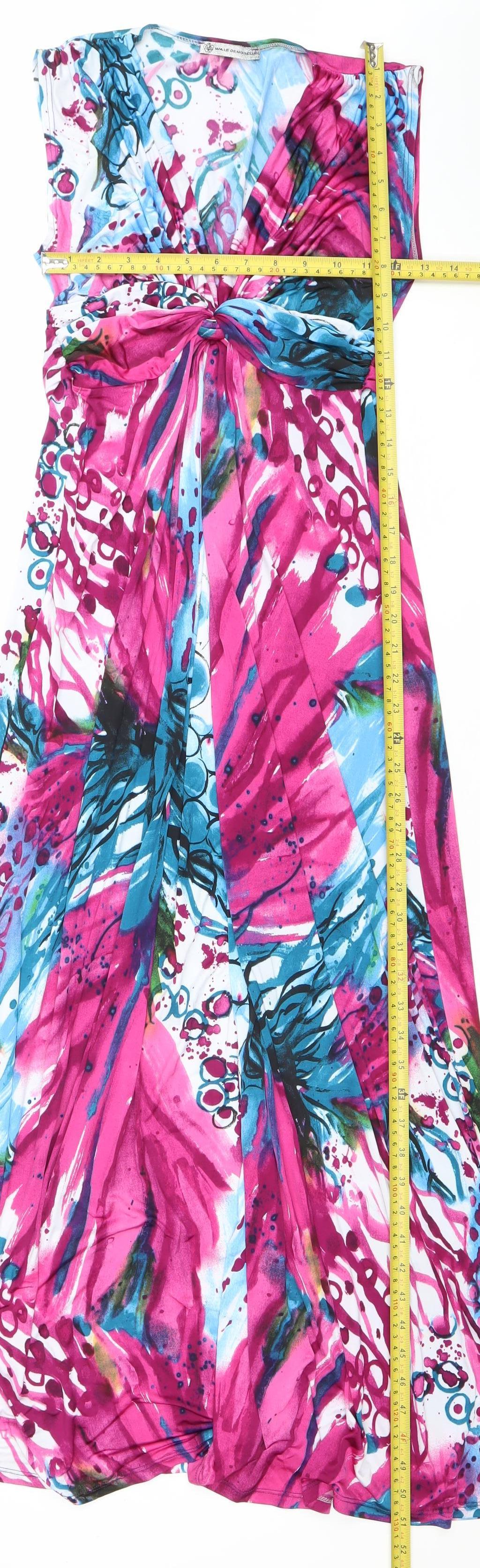 Malle Demoiselle Women's Multicoloured Strapless Midi Dress Size M