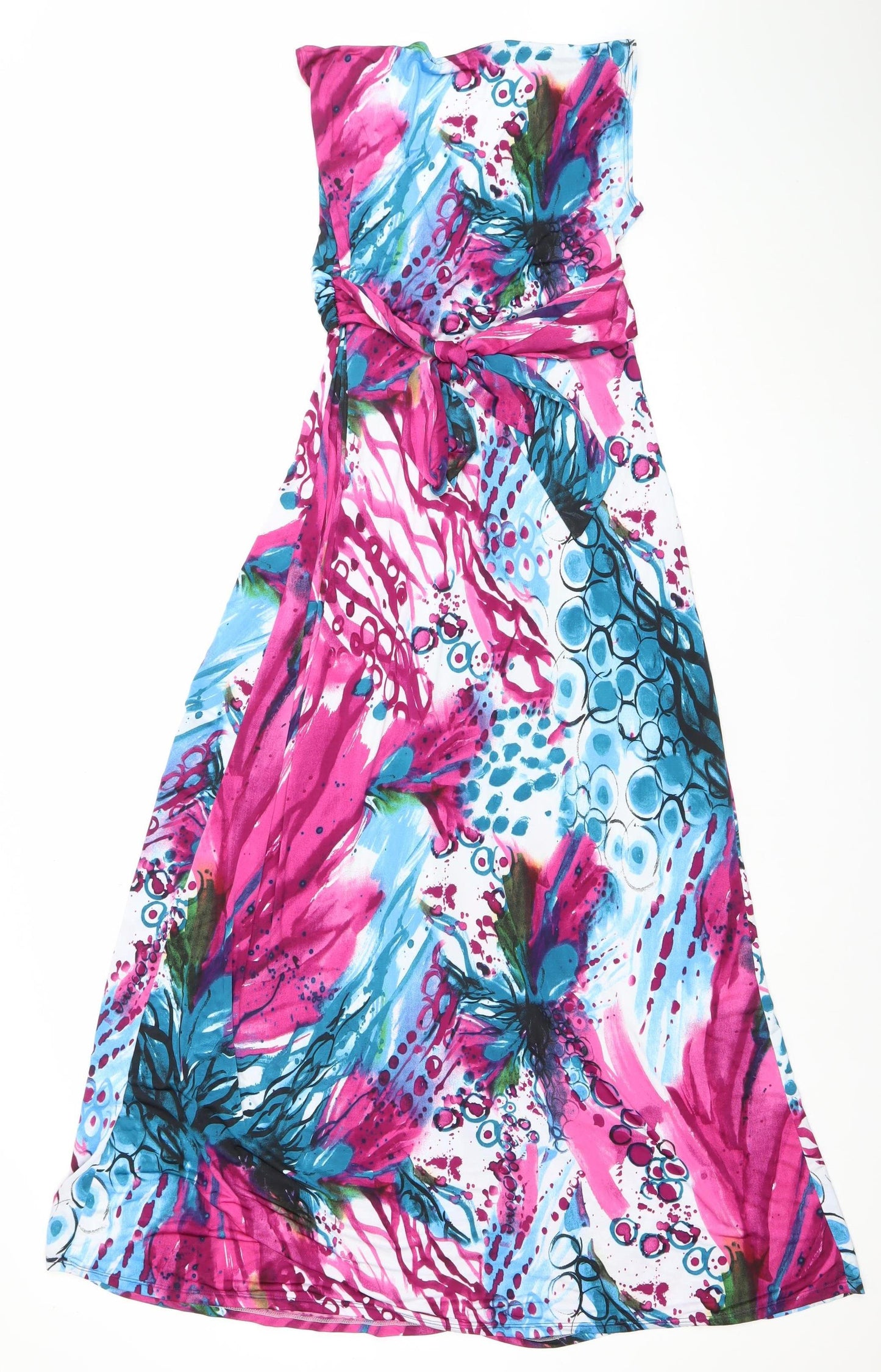 Malle Demoiselle Women's Multicoloured Strapless Midi Dress Size M