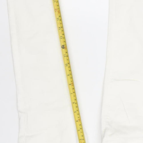 H&M Women White Maternity Super Skinny High Rise Jeans Size 8