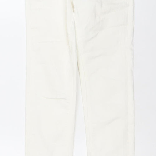 H&M Women White Maternity Super Skinny High Rise Jeans Size 8