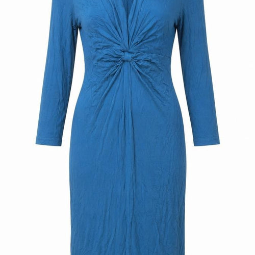 Mammalicious Blue Bodycon Midi Maternity Dress Size S Long Sleeve
