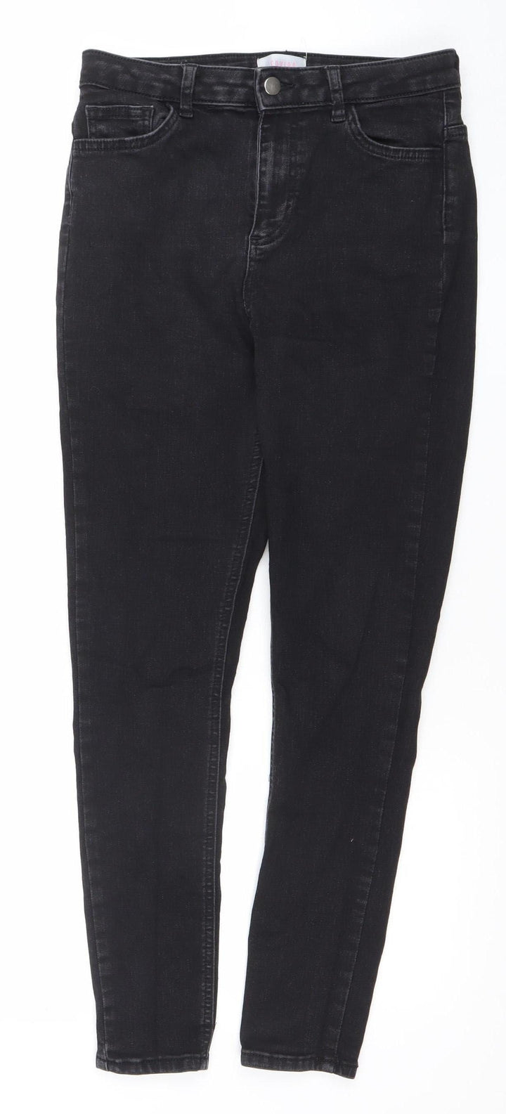 Savida Women's Black Skinny Jeans Size 12 Stretch Denim