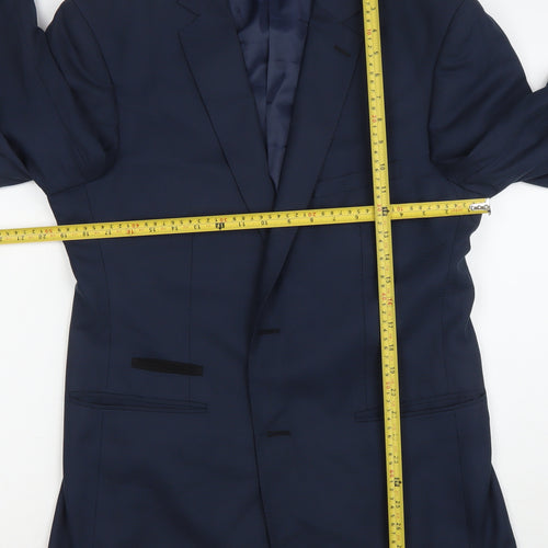 Voeut Men's Navy Blue Classic Fit Blazer UK 42R Polyester Rayon
