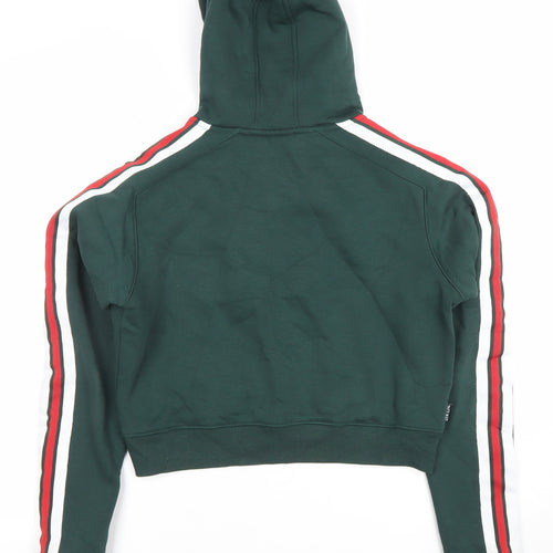 Gym King Womens Green 1/4 Zip Hoodie Size 10 Cotton Blend
