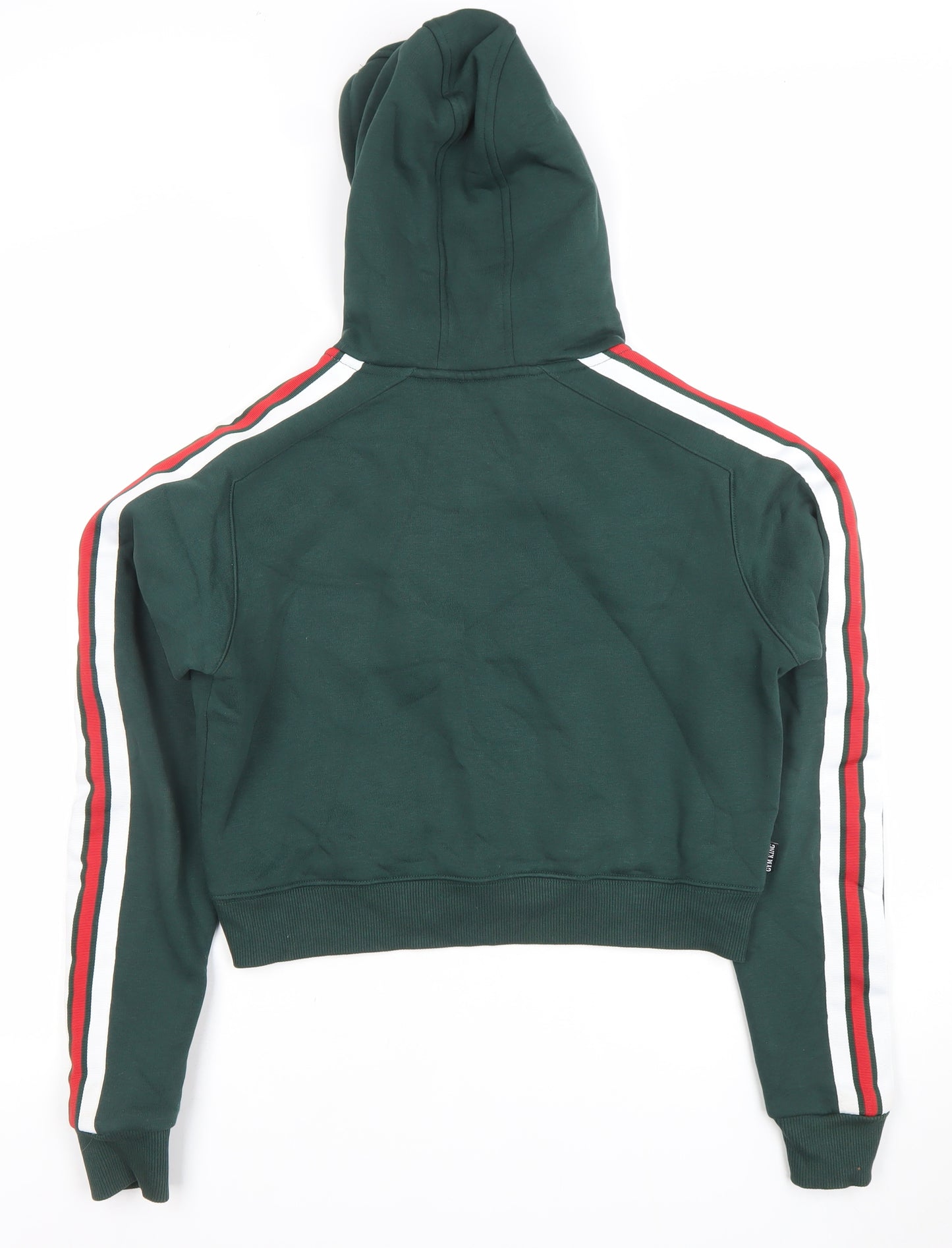 Gym King Womens Green 1/4 Zip Hoodie Size 10 Cotton Blend