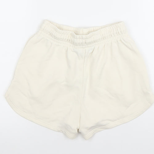 Dunnes Women Ivory Athletic Shorts XS Lightweight Jersey Activewear