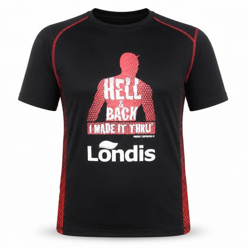 Titan Sports Men's Black Large Hell and Back Running T-Shirt