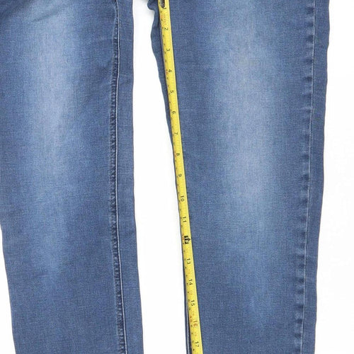 Street One Women's Blue High Rise Skinny Jeans Size 10 Slim Fit