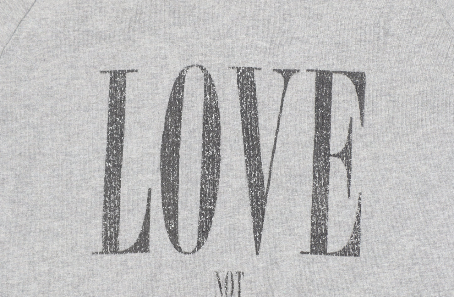 Rapanui Women's Grey 'Love Not War' Organic Cotton Sweatshirt - Size S