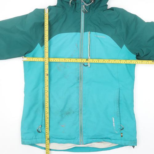 Craghoppers Womens Blue Waterproof Hooded Parka Jacket Size 12