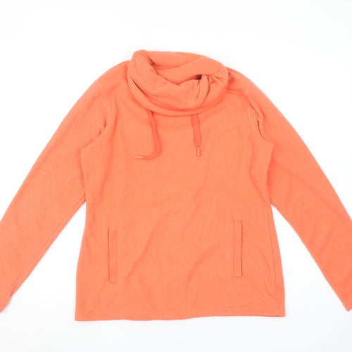 Mountain Warehouse Womens Orange Cowl Neck Pullover Sweatshirt UK12