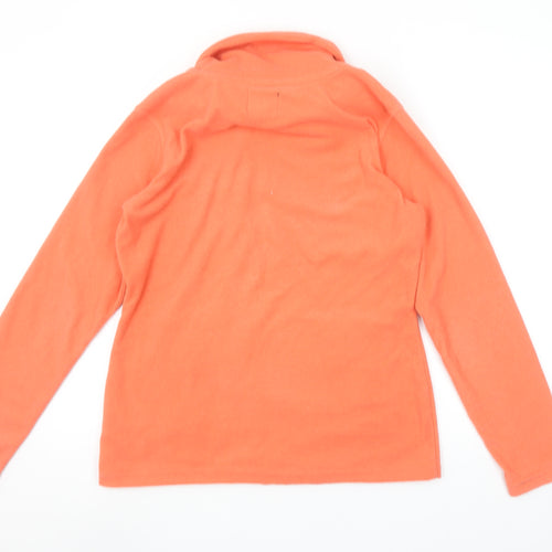 Mountain Warehouse Womens Orange Cowl Neck Pullover Sweatshirt UK12