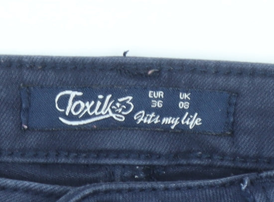 Toxik3 Women's Blue Skinny Stretch Jeans Size 8 Slim Fit Denim