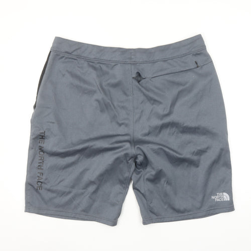 The North Face Mens Grey XL Athletic Shorts Polyester Blend Gym
