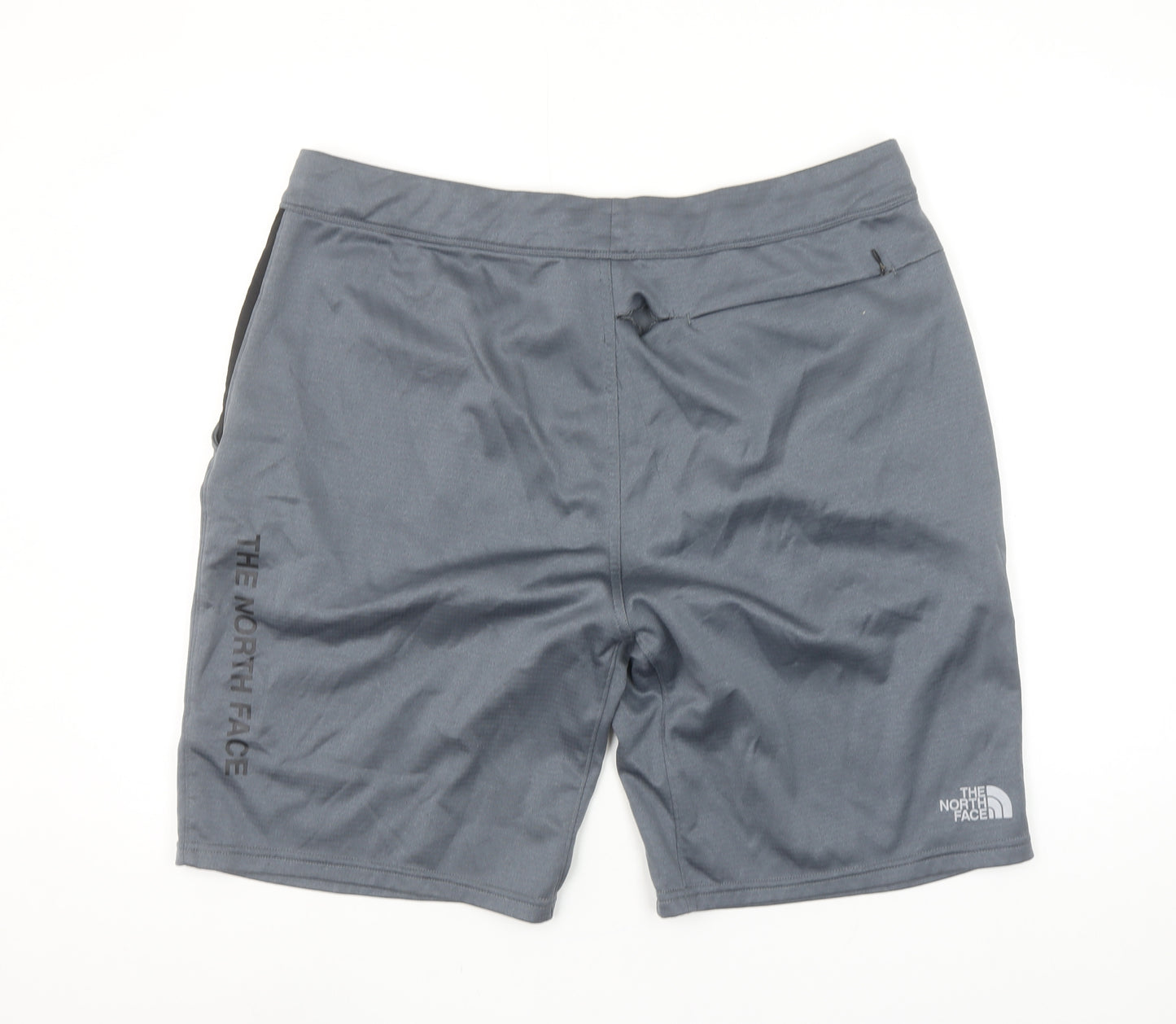The North Face Mens Grey XL Athletic Shorts Polyester Blend Gym