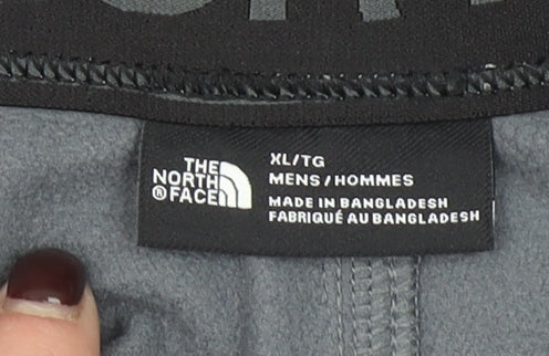 The North Face Mens Grey XL Athletic Shorts Polyester Blend Gym