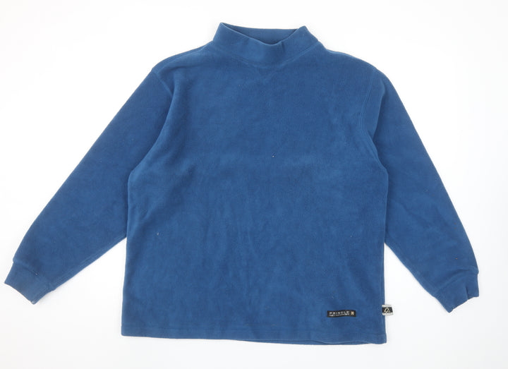 Pringle Golf Men's Blue Fleece Pullover Sweatshirt Mock Neck M
