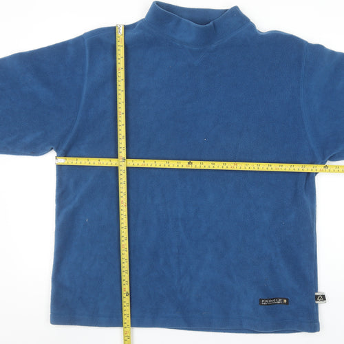 Pringle Golf Men's Blue Fleece Pullover Sweatshirt Mock Neck M