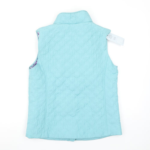 Honor Millburn Women’s Blue Quilted Lightweight Padded Waistcoat Size 10-12