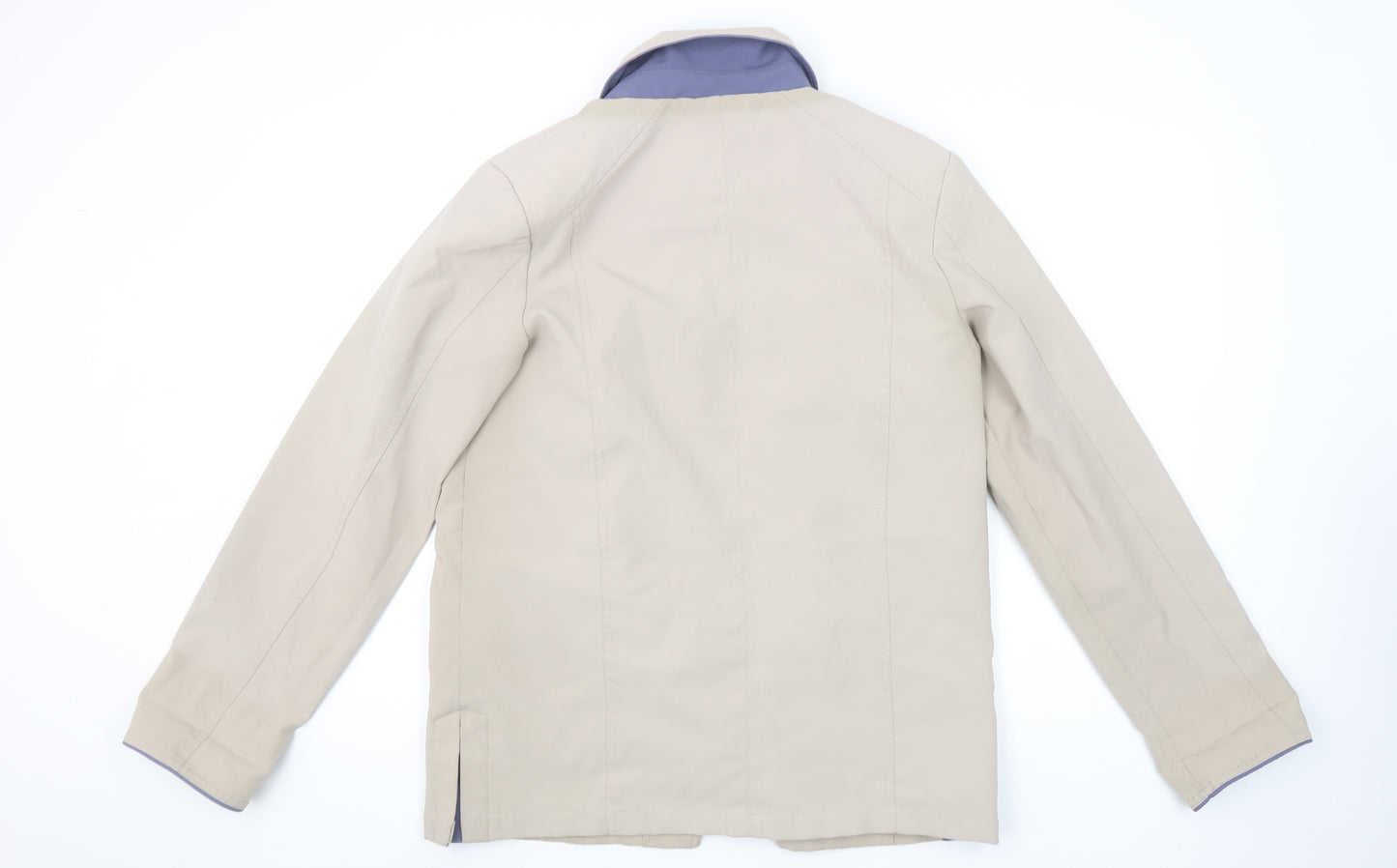 Finesse Women’s Beige Polyester Mid-Length Button Jacket Size 10