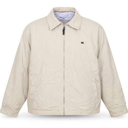 Tricot Marine Men's Beige Cotton Full Zip Casual Jacket L