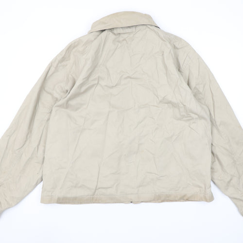 Tricot Marine Men's Beige Cotton Full Zip Casual Jacket L