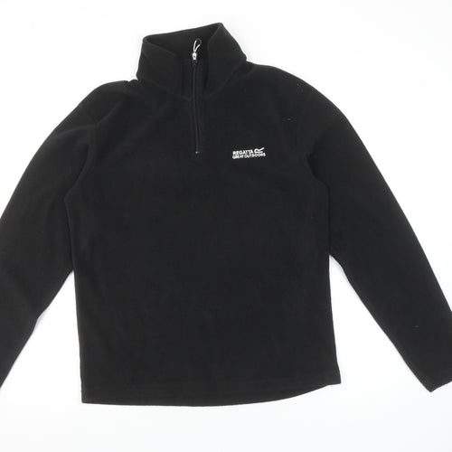 Regatta Great Outdoors Black Fleece 1/4 Zip Pullover Sweatshirt Women’s S