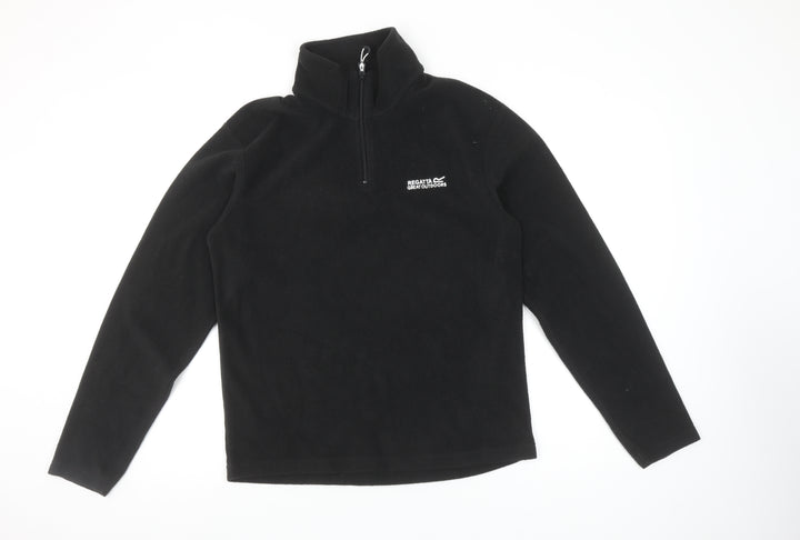 Regatta Great Outdoors Black Fleece 1/4 Zip Pullover Sweatshirt Women’s S