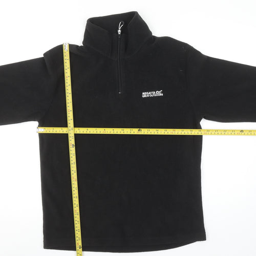 Regatta Great Outdoors Black Fleece 1/4 Zip Pullover Sweatshirt Women’s S