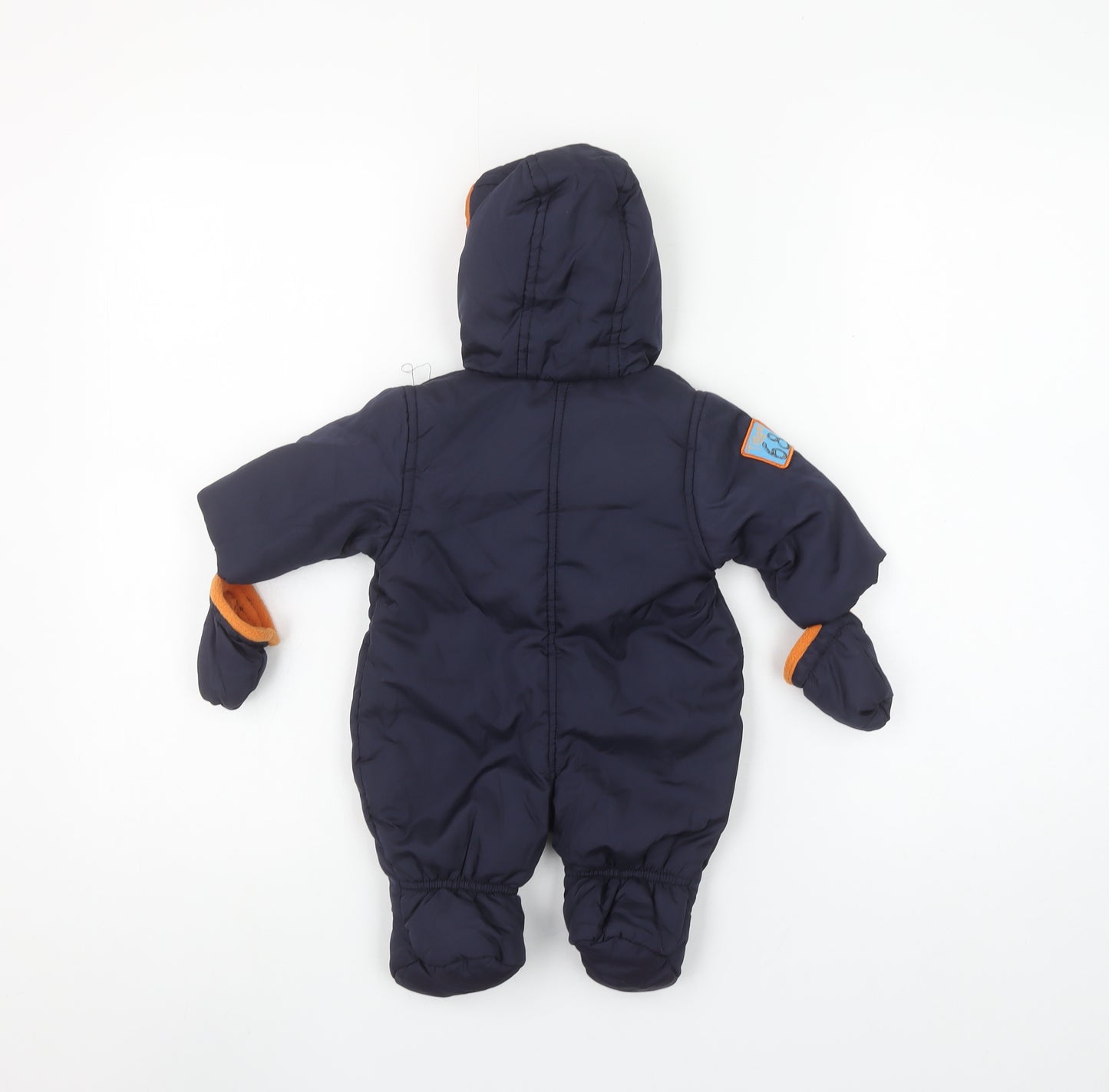 Disney at George Unisex Baby Blue Tigger Hooded Snowsuit Newborn