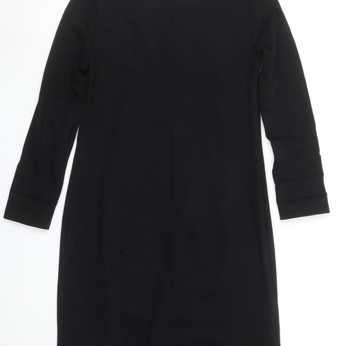 Bellenisa Women’s Black Chevron Knit Shift Dress Size 10