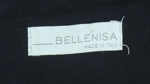Bellenisa Women’s Black Chevron Knit Shift Dress Size 10