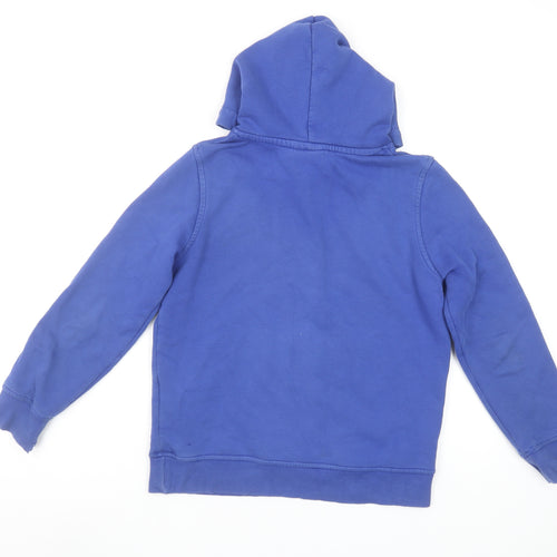 Canterbury Boys Blue Hoodie Age 10 Pullover Cotton Blend Rugby Style