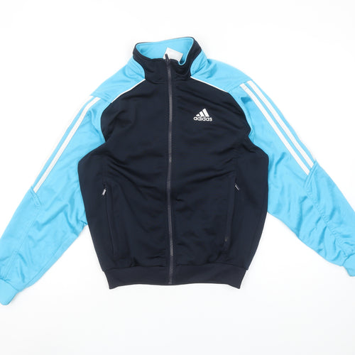 Adidas Boys Blue Full Zip Track Sweatshirt 11-12 Years