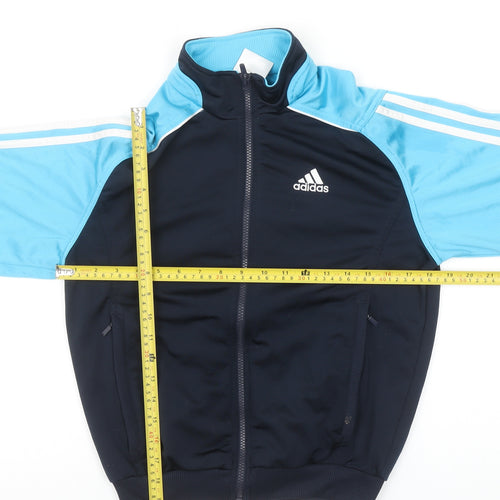 Adidas Boys Blue Full Zip Track Sweatshirt 11-12 Years