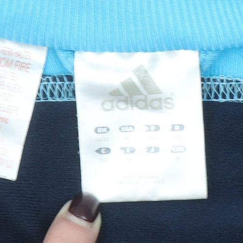 Adidas Boys Blue Full Zip Track Sweatshirt 11-12 Years