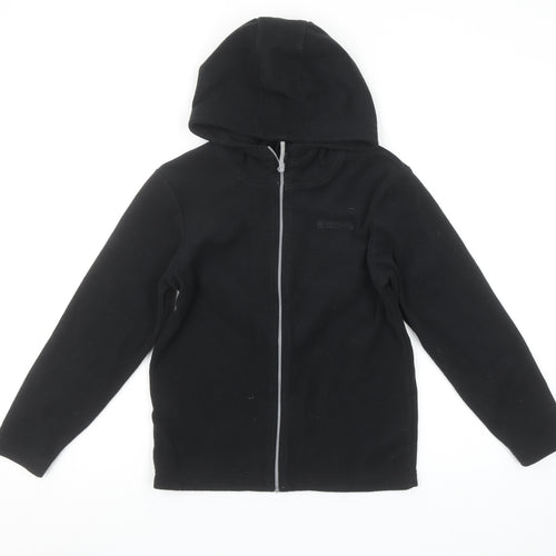 Mountain Warehouse Boys Black Fleece Full Zip Hoodie 9-10 Years