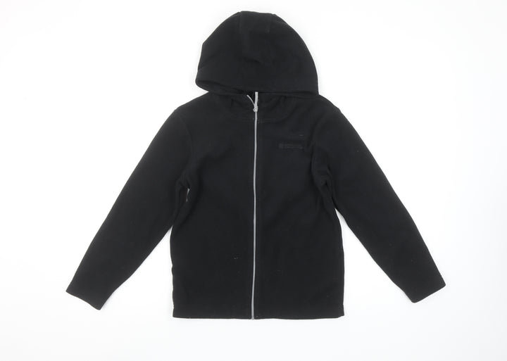 Mountain Warehouse Boys Black Fleece Full Zip Hoodie 9-10 Years
