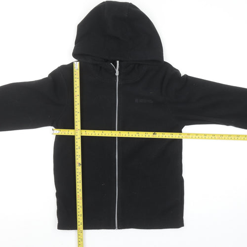 Mountain Warehouse Boys Black Fleece Full Zip Hoodie 9-10 Years