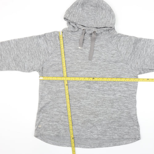Regatta Womens Grey Hooded Pullover Hoodie Size 18 Polyester