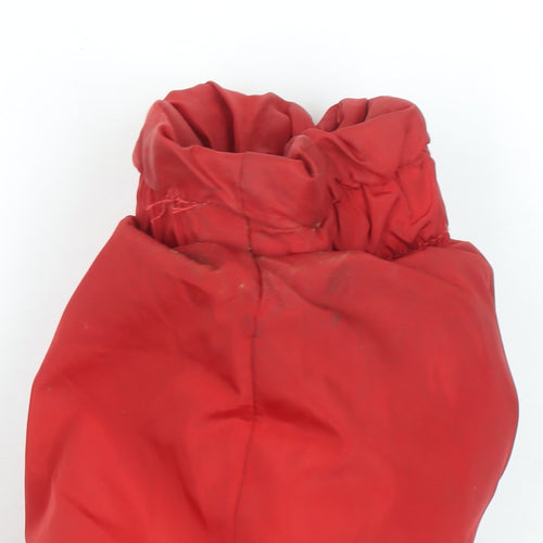 New Look Girls Red Hooded Puffer Jacket 12-13 Years Faux Fur Trim Winter Coat