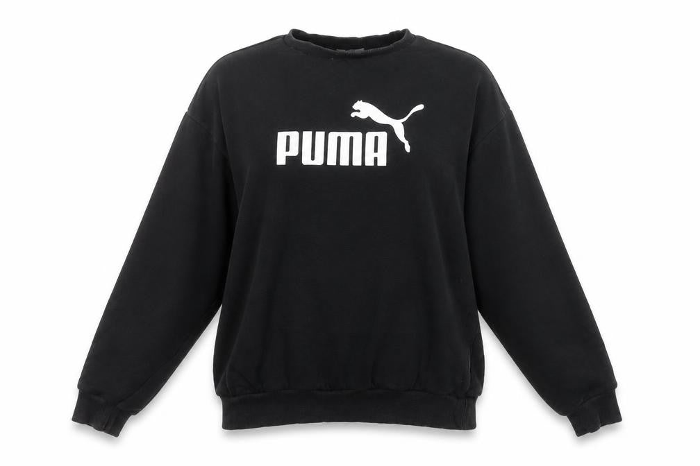 Puma Women's Black Medium Pullover Sweatshirt with Logo
