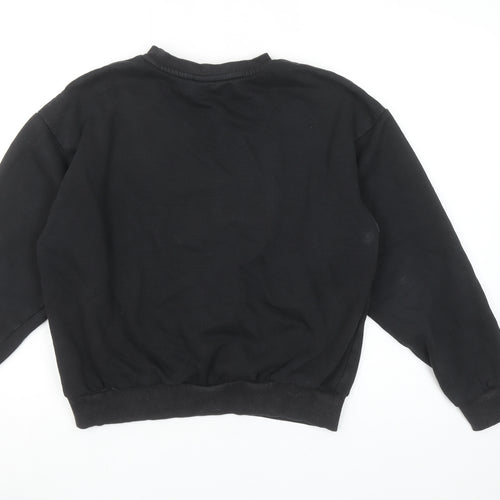 Puma Women's Black Medium Pullover Sweatshirt with Logo