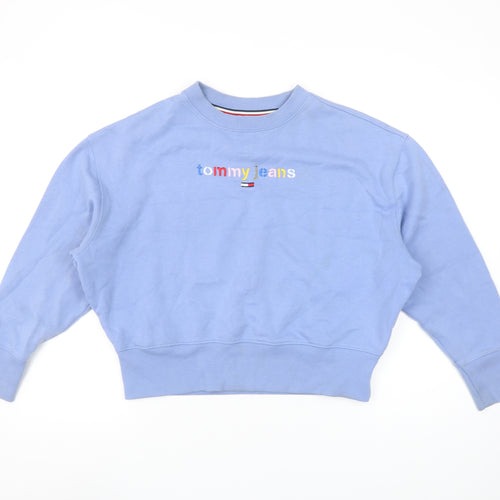 Tommy Jeans Womens Blue XS Crew Neck Pullover Sweatshirt