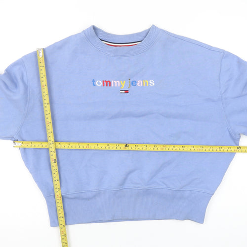 Tommy Jeans Womens Blue XS Crew Neck Pullover Sweatshirt