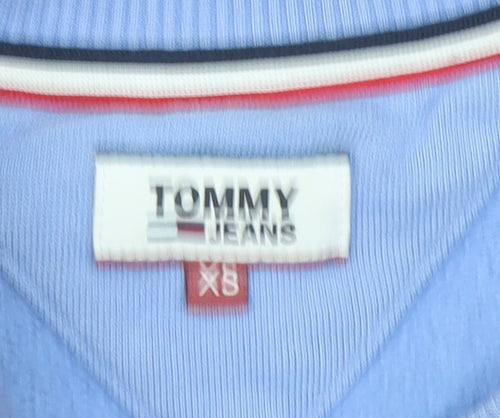 Tommy Jeans Womens Blue XS Crew Neck Pullover Sweatshirt