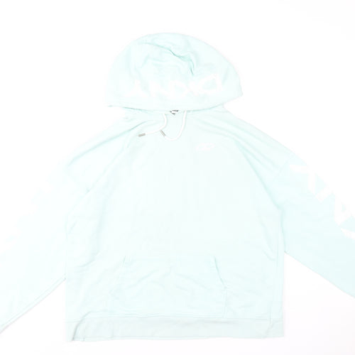 DKNY Sport Women's Blue Pullover Hoodie Size M Cotton Blend